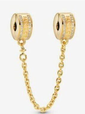 NEW Pandora Safety Chain Clip Bracelet Charm